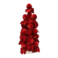 Velvet Christmas Tree Festive Textile Christmas Tree Indoor Holiday Centerpiece for Mantel