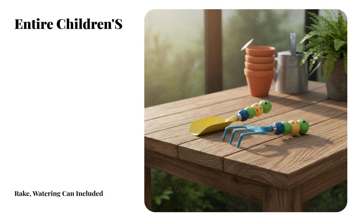 3 Pieces Kids Gardening Tools Child-Sized Kids' Garden Tool Set Metal Miniature Gardening Tool Set for Young Children, Girls, Backyard, Sandbox