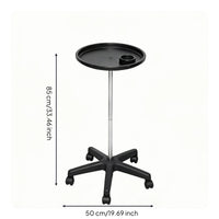Rolling Salon Cart with Beverage Holder  Styling Station with Wheels Storage Surface Beauty Furniture