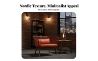 Wrought Iron Armchair Nordic Design Lounge Seating utilitarian design for partners