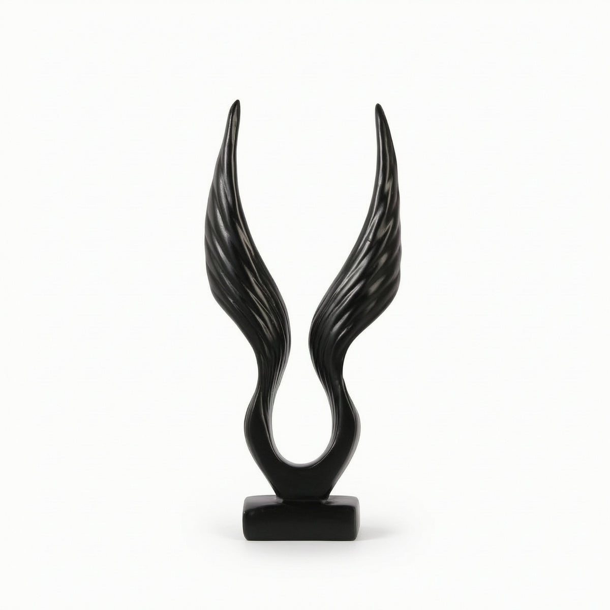 Desktop Ornament Glossy Wing Figurine Elegant for Shelf, Office, Photographers
