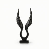 Desktop Ornament Glossy Wing Figurine Elegant for Shelf, Office, Photographers