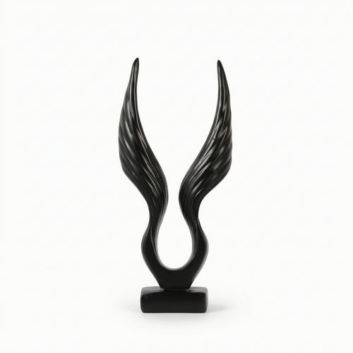 Desktop Ornament Glossy Wing Figurine Elegant for Shelf, Office, Photographers
