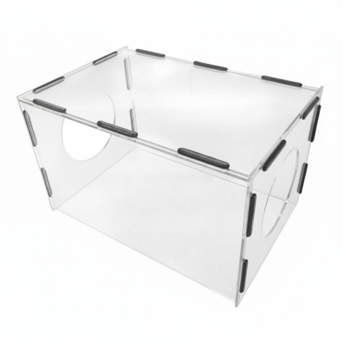 High Clarity Acrylic Grinding Dust Box Clear Vision Acrylic Dust Cover Box Safety Protection Transparent Grinding Guard Easy Cleaning for Crafters, Hobbyists, Jewelry Makers, Desktop, Craft Room