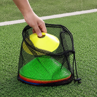 Marking Cones Football Set of 10, Colorful PE Pylons for Agility Training, Break-Resistant Training Cones Sports with Bag