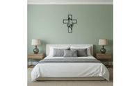 Praying Hands Cross Minimalist Metal Prayer Cross Vertical Praying Hands Wall Art