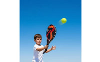ABS Sturdy Face Padel Racket Lightweight Foam Center Padel Racket Non-Slip Grip Shock Absorption for Beginners, Training