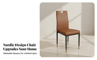 Stackable Highspine Chair Modern & Design Armless Dining Chair Sturdy Business-Grade Grade for Families, Banquet Hall