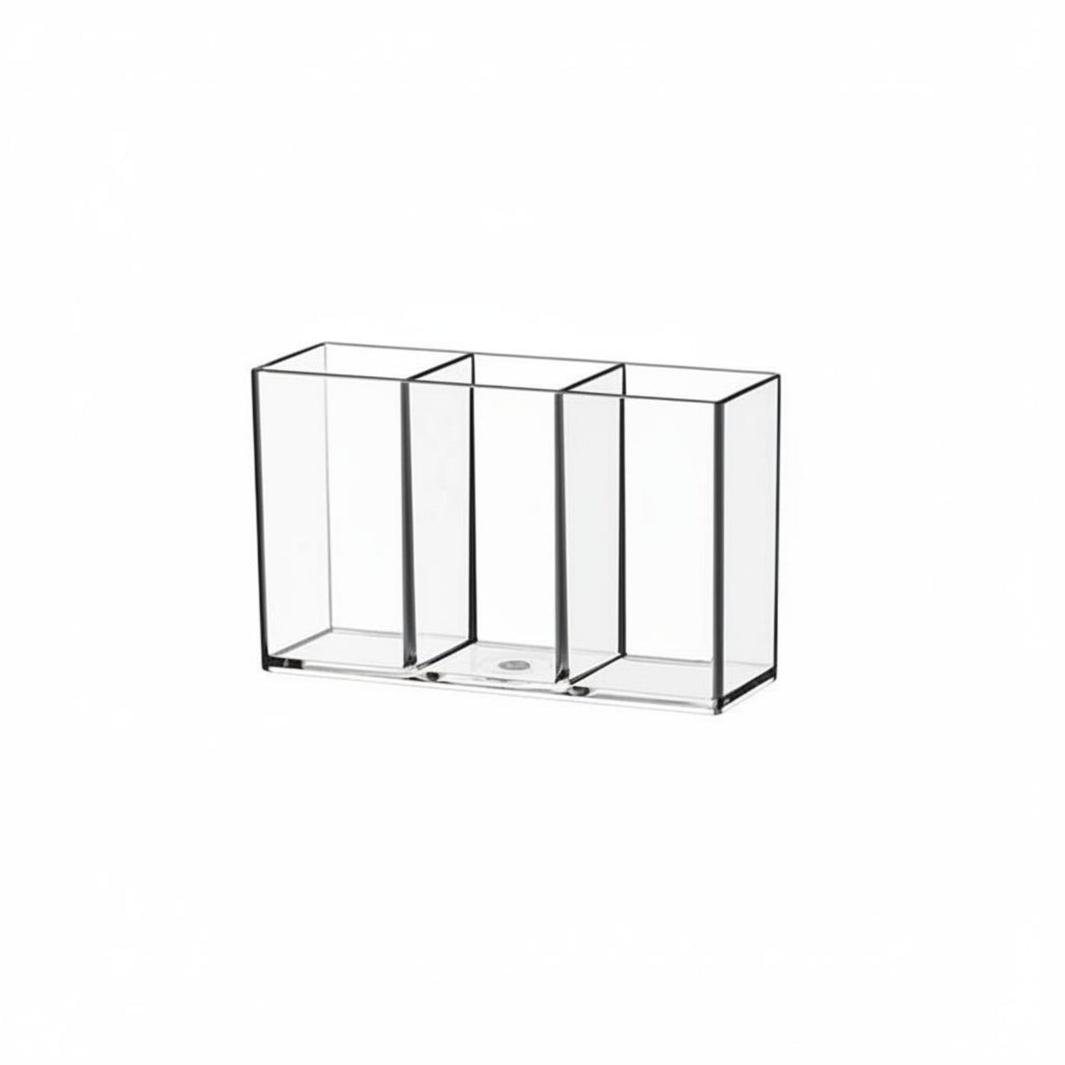 Clear Multi-Compartment Tray Transparent Design Multi-Compartment organizer for Desk