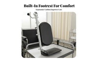 Padded Cushion Wheelchair Leg Rest Easy to Install Elevating Legrest Enhanced Comfort Wheelchair Leg Support Bracket Sturdy Construction for People with Disabilities, Elderly, Caregivers, Nursing Homes, Rehabilitation Centers, Home Use