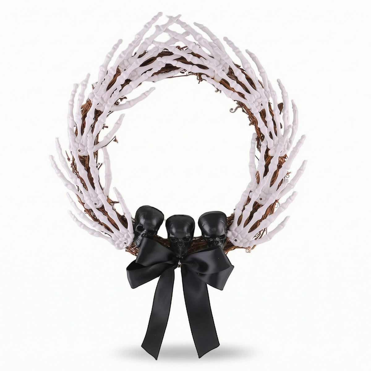 Skeleton Wreath Spooky Ghirlanda Con Scheletro Hanging for Haunted House, Porch