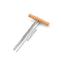 Violin Peg Hole Reaming Tool High Speed Steel T Handle Tapered Reaming Tool Precision for Luthiers, Instrument Repair, Luthier Workshop