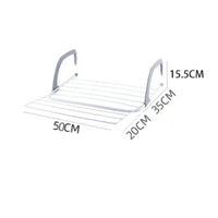 Balcony Drying Rack Open-Frame Window Drying Rack Rectangular for Similar Ledge