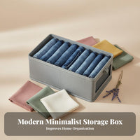 Large Capacity Foldable Clothes Storage Box Space-Saving Foldable Clothes Organizer Sturdy Frame for Students, Homeowners