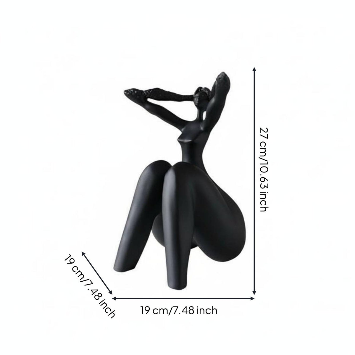 Abstract Human Figurine Creative Design Abstract Figure Statue Matte Finish Minimalist Figurine Available Office, Entryway, Living Room