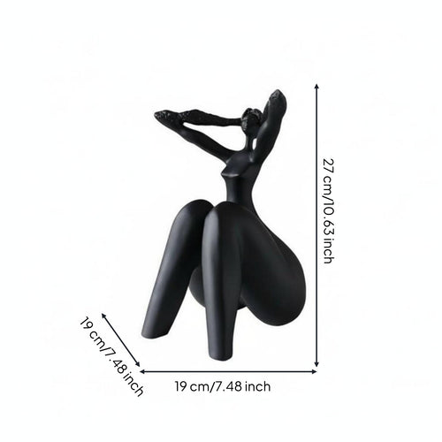 Abstract Human Figurine Creative Design Abstract Figure Statue Matte Finish Minimalist Figurine Available Office, Entryway, Living Room
