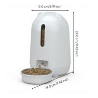 Programmable cat feeder with app control.