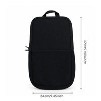 Padded Pickleball Paddle Bag Mesh Panel Zippered Paddle Bag Black Pickleball Racket Case Carry Handle