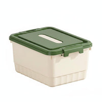 Large Capacity Plastic Storage Bin with Lid Multipurpose Stackable Storage Box Dustproof Long-Lasting for Bedroom