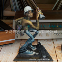 Hip Hop Elements Sculpture Artist Statue DJ Breakdance Resin Figure