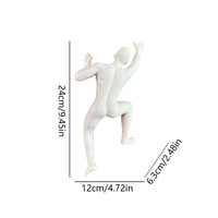 Resin Rock Climber Wall Sculpture - Dynamic Wall Art