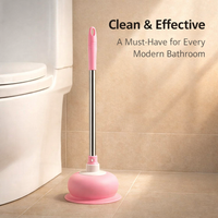Clogged Drain Remover, Toilet Plunger for Tool for Sink, for Homeowner, PVC 15cm*55cm