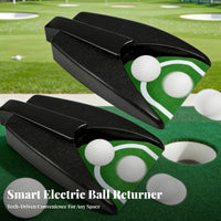 Motion Sensing Automatic Golf Ball Returner Continuous Practice Indoor Putting Coach Battery Powered for Beginners, Office, Home