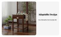 Carved Wooden Riser Traditional Design Display Stand Intricate Carving Multipurpose for Collectors, Gift Givers, Entryway