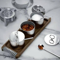 Lidded Seasoning Container Dust-Resistant Seasoning Pot with Measuring Spoon Food-Grade Storage Container Set for Restaurant, Dining Table