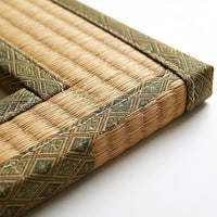Tatami Floor Cushion Rush Grass Meditation Seat Cushion, Large Floor Pillow for  #variant:Dark Brown
