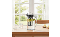 Leak-Proof Cold Brew Pitcher with Filter Slender Cold Brew Pitcher Reusable Iced Tea Maker with Infuser Food-Grade-Clear for Kitchen Counter