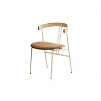 Minimalist Metal Frame Chair Modern Design Seating Furniture Designer Inspired Long-Lasting Construction for Dining Room