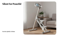 Low Effect Stair Stepper Machine Heavy-Duty Frame Cardio Stair Climber Quiet Operation Home Workout Climber Tablet Holder