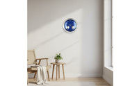 Easy to Read Wall Clock with Subsidiary Dials Retro Quartz Wall Clock Nordic Round for Living Room, Office, Bedroom