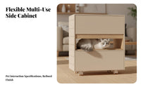 Wheeled Utility Shelf Space-Saving Convertible Rolling Cabinet for Narrow Areas