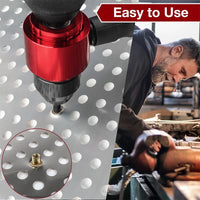 Electric Drill Rivet Nut Gun Adapter, Handheld, Metric and Imperial, Aluminum Alloy