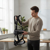 Padded Full-Body Safety Harness Adjustable Full Body Harness Comfortable Heavy-Duty for Construction Workers