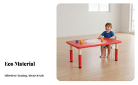 Kids Table and Chair Set Rounded Corners Childrens Table and Chair Set Easy to Clean Preschool Classroom Furniture for Parents, Bedroom