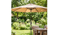 Patio Umbrella with Base Round Outdoor Umbrella with Base Manual Open for Homeowners, Cafe Owners, Backyard, Garden, Poolside