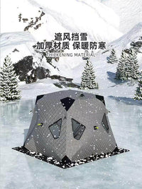 冰钓屋户外露营加棉加厚冬季便携钓鱼装备保暖防寒保温防风棉帐篷