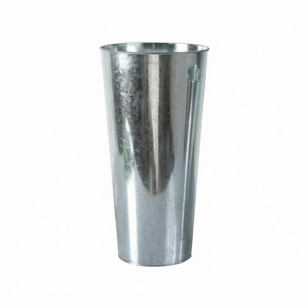 Galvanized Floral Container Silver Galvanized Metal Vase Indoor and Outdoor Use Decor Item for Dried Arrangements