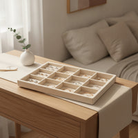 Jewelry Organizer Tray Velvet Jewelry Storage Tray Flocked for Drawer, Dresser