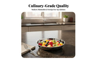 Round Steel Plate Food Grade Round Metal Platter Dishwasher Safe for Home Cooks