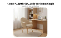 Upholstered Task Chair Ergonomic Design Indoor Furniture Curved posterior supportrest