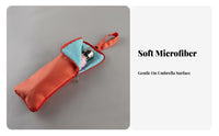 Portable Wet Umbrella Case Hangable Absorbent Rain Gear Pouch Foldable for Travel, Handbag, Backpack