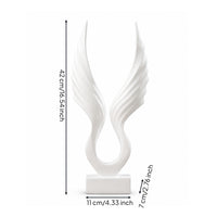 Wing Sculpture Minimalist Tabletop Sculpture Vertical for Living Room