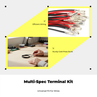 Copper Spade Terminal Crimp, Insulated Quick Disconnect