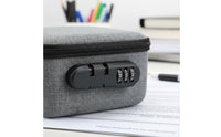 Waterproof Textile Company Seal Storage Box Adjustable Dividers Stamp Organizer Bag with Lock Multi-Functional Important Document Holder Large Capacity for Accountants, Business Owners