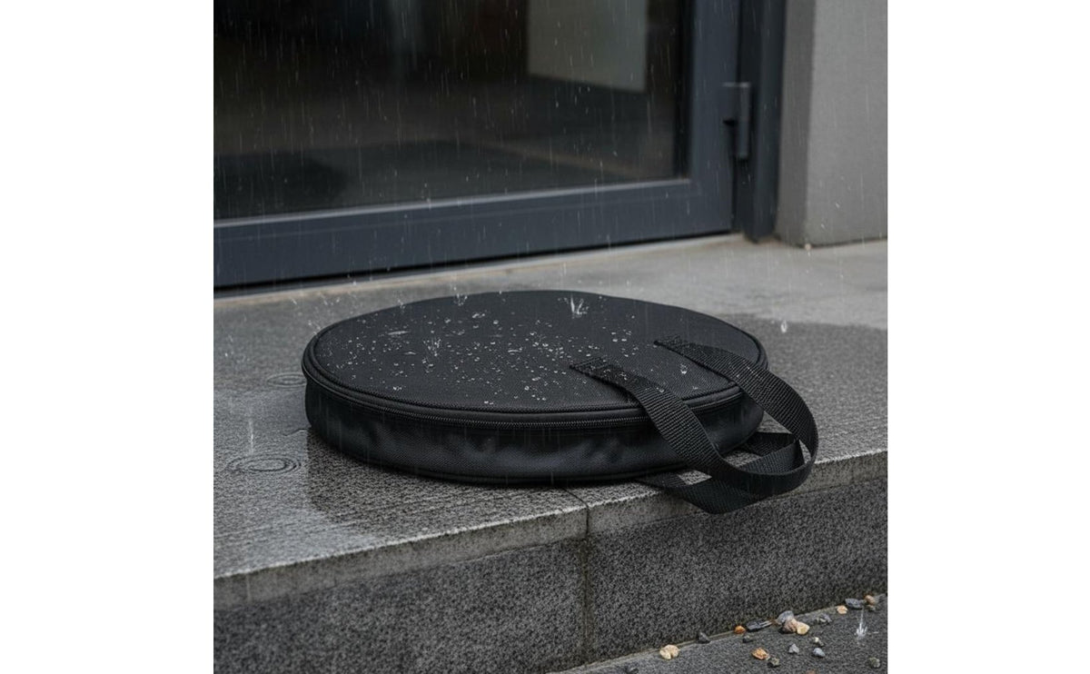 12 Inch Drum Pad Bag Waterproof Drum Pad Carrying Bag Drumstick Pocket Musical Instrument Accessory for Drummers, Students, Travel, Music Class