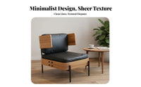 Removable and cleanable Cover Upholstered Wood Frame Armchair timeless design Accent Chair Comfortable paddinging Living Room Seating Breathable Fabric for Cafe Owners, Interior Designers, Hotel Lobby, Reception Area, study corner, Bedroom